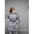 Autumn and winter thickened women's long pajamas